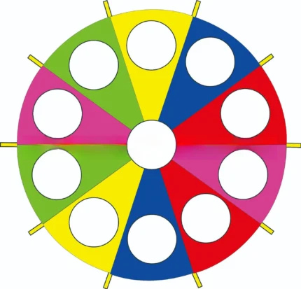 Whack a Mole Colorful Mat Rainbow Umbrella Parachute Toys Kindergarten Parent-child Activities Game Props Children Outdoor Sport