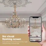 European floral design Chandelier Modern rose decorative chandelier lighting Nordic living room ceramic flower chandelier - Image 5