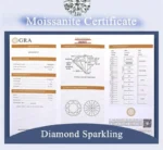 100% Real 18k Gold Ring Seven Star Row Ring Ring Women's Moissanite Diamond Ring