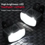 Cycling Bicycle Front Rear Light Set Bike USB Charge Headlight Light MTB Waterproof Taillight LED Lantern Bicycle Accessories - Image 2