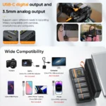 COMICA Vimo Q Four-channel Mini Wireless Microphone Wireless Lavalier Microphone With Charging Case for Camera Smartphone PC - Image 3