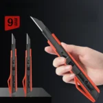 1Pcs 9mm Utility Knife Pocket Knife Box Cutter Retractable Blade for Office Home School Stationery Supplies Paper Craft Knives - Image 4