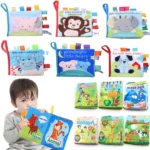 Cloth Books Toys for Newborns Animal Style Monkey Dog Cloth Books Baby Learning Educational Fabric Book Kids Sensory Infant Toys - Image 3