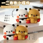 New Bubu and Dudu Bears Figure Toy Mini Figurine Desktop Decoration Model Ornaments Toys Boys Girls Christmas Gifts - Image 2