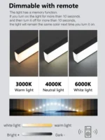 New restaurant chandelier modern simple dining room table bar lights long strip spotlight creative designer pendant lamps - Image 3