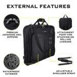 Business hand-held suit bag, portable suit storage bag, business trip clothing bag, waterproof travel bag, boarding bag - Image 2