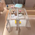 Transparent Pet Playpen for Small Medium Dogs Indoor Puppy Pen with Door Portable Fence Kennel Foldable Cage for Puppy Kitten - Image 4