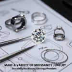 D Color VVS1 Round Cut Moissanite Loose Stone 0.1-20ct with Certified Pass Diamond Tester for Engagement Rings Jewelry Making - Image 3