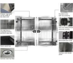 Wholesale Price Pet House Crate Modular Stainless Steel Dog Cage Banks - Image 3