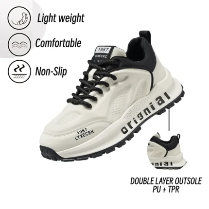 Fipatbu Casual Sneakers For Men Lightweight Anti-Slip Abrasion Resistant Soft Comfortable Outdoor Versatile Sport Shoes