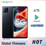 OPPO A73 smartPhone 5G Global firmware MTk Dimensity 720 2400x1080px 4030mAh camera 16MP+8MP good condition used phone