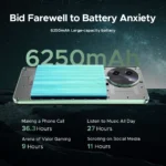 Global Version DOOGEE Note59 Pro 5G Smartphone Android 15 Mobile Phone 8GB RAM 256GB ROM 6.75" HD+ 6250mAh Battery NFC Cellphone - Image 3