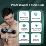 Massage Gun Deep Tissue, Muscle Fascia gun，Muscle Massage Gun for Pain Relief with 4 Massage Heads & 6 Speeds - Image 2