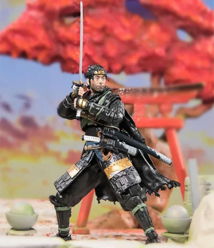 Ghost of Tsushima Model Game Jin Sakai Action Figuras JIN SAKAI Samurai Figure Toys Anime Peripheral Movable Manga Figurine Gift