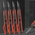 1Pcs 9mm Utility Knife Pocket Knife Box Cutter Retractable Blade for Office Home School Stationery Supplies Paper Craft Knives - Image 3