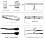 Rgb Led Strip 12V Waterproof Led Light Outdoor Tape 5050 2835 Self-Adhesive Flexible 15M 20M Luces Ice String Led Wall Room Band - Image 4