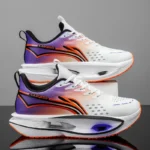 Unisex Classic Low-Top Sneakers - Comfortable and Breathable Synthetic Materials, Cushioned Rubber Soles, Lace-Up Design for Casual and Light Sports - Versatile, Stylish, Comfortable for All Seasons, Everyday Footwear, Minimalist Style, Fabric Lining - Image 5