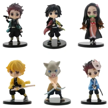 2026 Anime Demon Slayer Figure Kimetsu No Yaiba PVC Q Posket Kamado Tanjirou Kamado Nezuko Agatsuma Kids In Stock Toys Gift