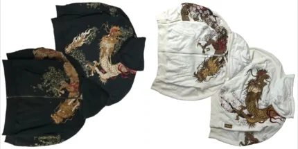 American Retro Zipper Hoodie Y2K Clothes Men Women Hip Hop Retro Embroidery Casual Oversized Hoodie Jacket Sakura Dragon Graphic