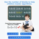 117PCS Magic Cube Puzzle Building Blocks Colors Shape Recognition DIY Building Blocks Toy Arithmetic Logical Skills Training - Image 2