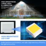 LED Floodlight 10W 20W 30W 50W 100W Flood Light 220V Waterproof IP66 Outdoor Wall Garden Spotlight Reflector Foco Lamp - Image 3