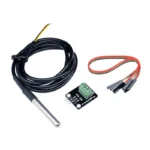 DS18B20 Temperature Sensor Module Kit Waterproof 100CM Digital Sensor Cable Stainless Steel Probe Terminal Adapter For Arduino - Image 2