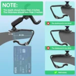 Phone Mount for Car Dashboard, 360 Degree Rotation Universal Cell Phone Holder for Car Clip Mount Stand Suitable for phones - Image 2