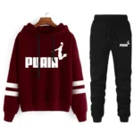 Jogging Women's Tracksuit Casual Women's Sports Suit Loose and Comfortable Daily 2024 Stripe Hoodie Two Piece Set Matching Sets - Image 3