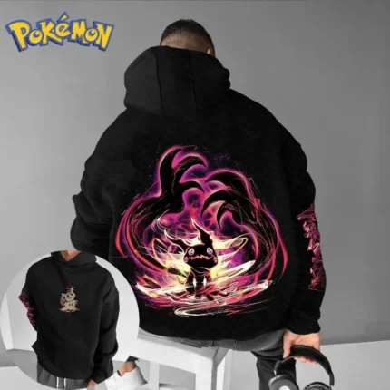 Pokémon Creative Mimikyu Printed Hoodie Top Men's and Women's Autumn and Winter New Y2K Harajuku Large Size Casual Sweater Top