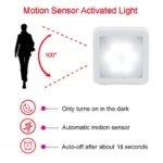 Motion Controlled Human Body Sensor LED Night Light Smart Battery Operated WC Bedside Lamp For Room Hallway Pathway Home Light - Image 3