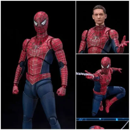 Ct Spider-Man S.H.F Classic Tobey Maguire Spiderman Shf Anime Action Figures Statue Figurine Model Collection Decorate Toy Gift