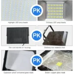 LED Flood Light Spotlight 100W 150W 200W Outdoor Lighting 6500K Waterproof Garage Gym Street Gate Wall Lamps Floodlights AC220V - Image 3