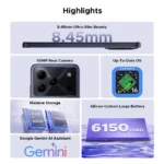 Global Version DOOGEE Note56 Plus Smartphone Android 16 48GB+256GB 6150mAh Large Battery 6.56'' 90Hz Display 50MP Camera NFC - Image 2