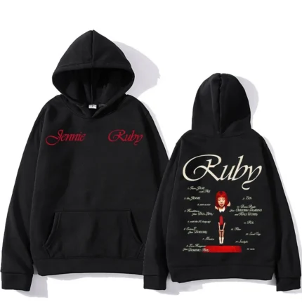 Jennie Kpop's new hoodie for men's design aesthetic hoodie Jennie Pretty Girl Mantra Jennie Ruby's first album track list