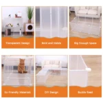 Small Pet Playpen DIY Freely Combined Pet Yard Fence Puppy Crate Kennel for Dog Cat Kitten Rabbit Guinea Pig Bunny Hedgehogs - Image 3