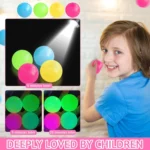 5/10Pcs Glow in The Dark Sticky Balls - Squishy Stress Relief Toys, Fun Fidget Toys Sensory Decompression Toys for Kids & Adults - Image 3