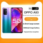 OPPO A93 5G Smartphone 8GB+256GB Snapdragon 480 5000mAh Battery 90Hz Display 48MP Triple Camera Side Fingerprint Mobile Phones