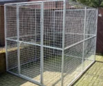 Large Outdoor Dog Kennel Welded Iron Animal Cage Breathable Square Pattern Fence Aviaries Living House Cages for Cats Birds - Image 3