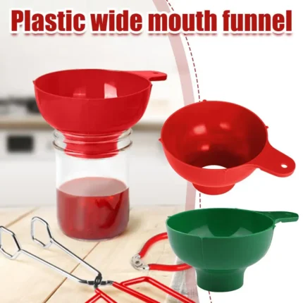 Plastic Canned Funnel Wide Mouth Funnel Jars Folding Funnel with Long Neck Liquid Filling Funnels Household Kitchen Gadget