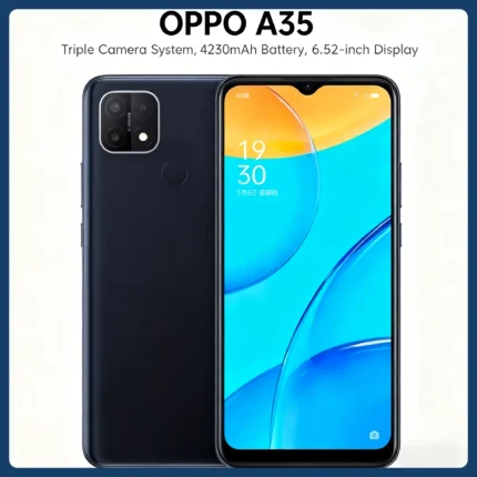 OPPO A35 Smartphone, 6.52" Display, 4GB+128GB Upgrade8GB+256GB, 13MP Triple Camera, 4230mAh Battery Smartphone Mobile Phones