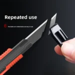 1Pcs 9mm Utility Knife Pocket Knife Box Cutter Retractable Blade for Office Home School Stationery Supplies Paper Craft Knives - Image 6