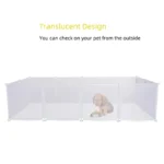 Small Pet Playpen DIY Freely Combined Pet Yard Fence Puppy Crate Kennel for Dog Cat Kitten Rabbit Guinea Pig Bunny Hedgehogs - Image 2