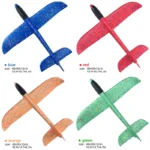 50/33CM Big Flash Glider Foam Plane Hand Throw Light Inertial LED AirPlane Outdoor Launch Fun of Kids Toys for Children Boy Gift - Image 2