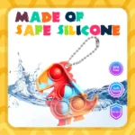 12/36Pcs Dinosaur Party Favors Pop Keychain Fidget Toys Bulk Stress Relief Sensory Toys Birthday Party Supplies for Kids - Image 5