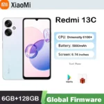Global firmware 5000mAh Xiaomi Redmi 13C 5G smartphone Dimensity 6100+ 6.74" ultra-large Display 50MP+5MP AI Camera used phone