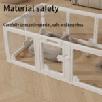 Hot Selling Heavy-duty Pet Fence Metal Acrylic Dog Playpen Pet Pen Puppy Crate Cage Kennel Rabbit Play Pen - Image 6