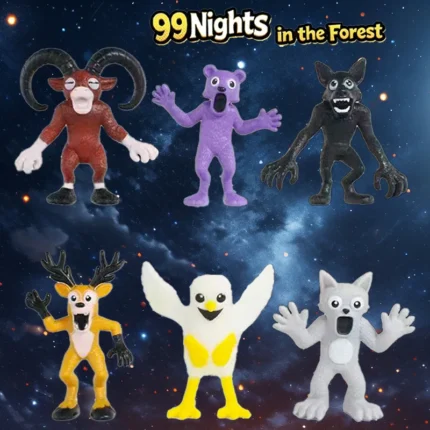 6-18pcs 99 Nights in The Forest Figures Figures Figurine Owl Goat Wolf Deer 99 Nights in The Forest Figurine Plastic Toys Gifts