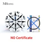 Mishang Jewelry Round Brilliant Lab Grown Diamond NO Certificate 0.3ct 0.4ct 0.5ct 0.6ct 0.7ct 0.8ct 0.9ct Laboratory Diamonds
