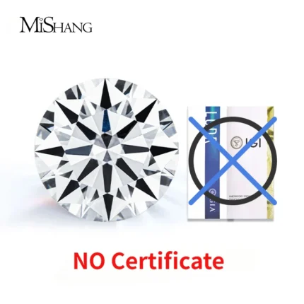 Mishang Jewelry Round Brilliant Lab Grown Diamond NO Certificate 0.3ct 0.4ct 0.5ct 0.6ct 0.7ct 0.8ct 0.9ct Laboratory Diamonds