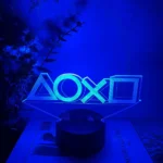 For Playstation Logo 3D Night Lamp Gaming Room Desk Setup Lighting Decor on the table Game Sensor Light for Kids Bedside Gift - Image 2